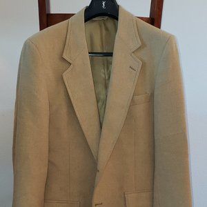 100% Real Camel Hair Coat / Blazer in beige color. Sz L